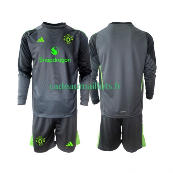 Manchester United Maillot avec flocage Gardien Extérieur 2025-2026 ,Tenue Enfant ML