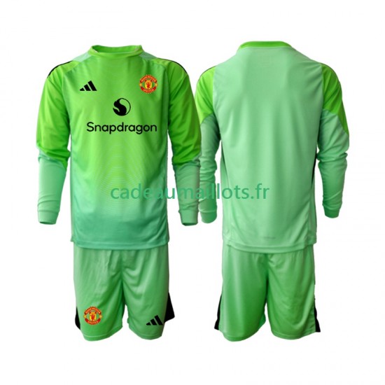 Manchester United Maillot avec flocage Gardien 4ème 2025-2026 ,Tenue Enfant ML