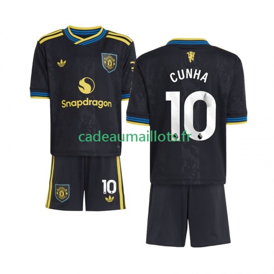 Manchester United Maillot avec flocage Matheus Cunha 10 3ème 2025-2026 ,Tenue Enfant MC Manchester United Maillot avec flocage Matheus Cunha 10 3ème 2025-2026 ,Tenue Enfant MC