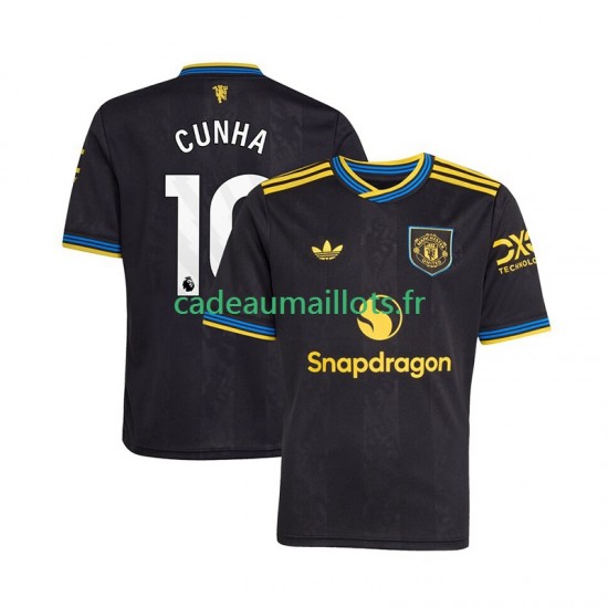 Manchester United Maillot avec flocage Matheus Cunha 10 3ème 2025-2026 ,Homme MC