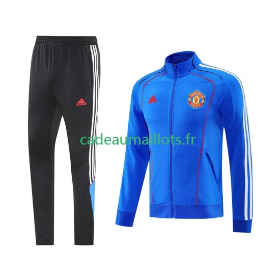 Manchester United Bleu Ensemble Vestes d'entraînement 2025-2026