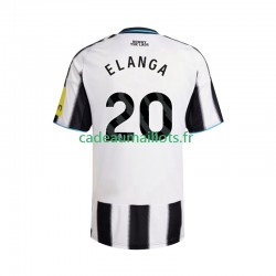 Newcastle United Maillot avec flocage Elanga 20 Domicile 2025-2026 ,Homme MC