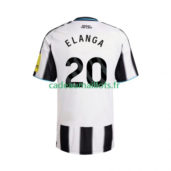 Newcastle United Maillot avec flocage Elanga 20 Domicile 2025-2026 ,Homme MC