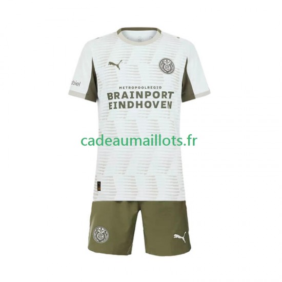 PSV Eindhoven Maillot avec flocage 3ème 2025-2026 ,Tenue Enfant MC