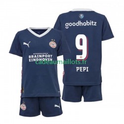 PSV Eindhoven Maillot avec flocage Ricardo Pepi 9 Extérieur 2025-2026 ,Tenue Enfant MC