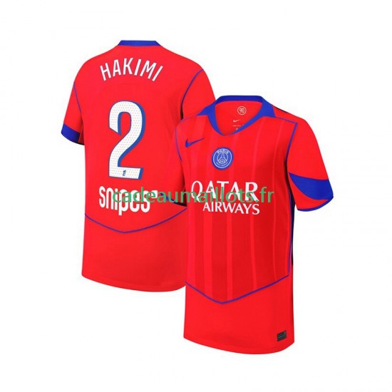 Paris Saint-Germain Maillot avec flocage Achraf Hakimi 2 3ème 2025-2026 ,Homme MC