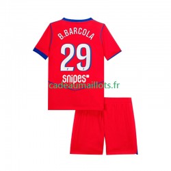 Paris Saint-Germain Maillot avec flocage Bradley Barcola 29 3ème 2025-2026 ,Tenue Enfant MC
