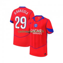 Paris Saint-Germain Maillot avec flocage Bradley Barcola 29 3ème 2025-2026 ,Homme MC