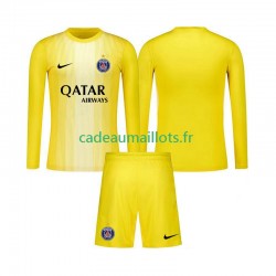 Paris Saint-Germain Maillot avec flocage Gardien 3ème 2025-2026 ,Tenue Enfant ML