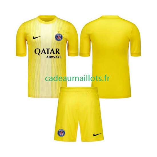 Paris Saint-Germain Maillot avec flocage Gardien 3ème 2025-2026 ,Tenue Enfant MC