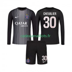 Paris Saint-Germain Maillot avec flocage Lucas Chevalier 30 Gardien Domicile 2025-2026 ,Tenue Enfant ML