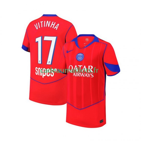 Paris Saint-Germain Maillot avec flocage Khvicha Kvaratskhelia 7 3ème 2025-2026 ,Tenue Enfant MC