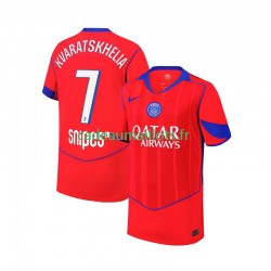 Paris Saint-Germain Maillot avec flocage Khvicha Kvaratskhelia 7 3ème 2025-2026 ,Homme MC