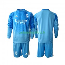 Real Madrid Maillot avec flocage Gardien Domicile 2025-2026 ,Tenue Enfant ML