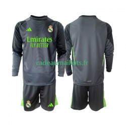 Real Madrid Maillot avec flocage Gardien 3ème 2025-2026 ,Tenue Enfant ML