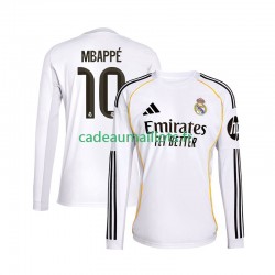 Real Madrid Maillot avec flocage Mbappé Kylian 10 Domicile 2025-2026 ,Homme ML