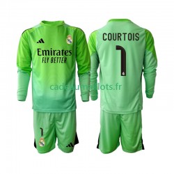 Real Madrid Maillot avec flocage Thibaut Courtois 1 Extérieur 2025-2026 ,Tenue Enfant ML