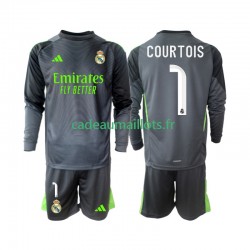 Real Madrid Maillot avec flocage Thibaut Courtois 1 3ème 2025-2026 ,Tenue Enfant ML