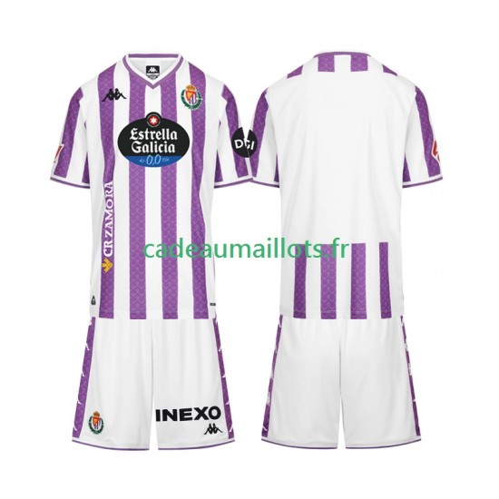 Real Valladolid Maillot avec flocage Domicile 2025-2026 ,Tenue Enfant MC