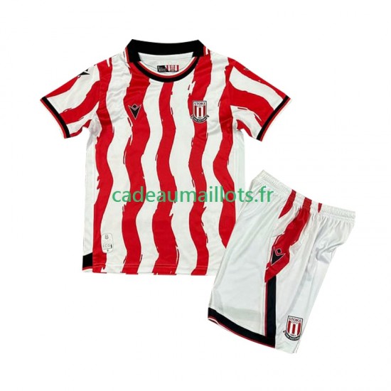 Stoke City Maillot avec flocage Domicile 2025-2026 ,Tenue Enfant MC