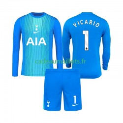 Tottenham Hotspur Maillot avec flocage Guglielmo Vicario 1 Gardien Extérieur 2025-2026 ,Tenue Enfant ML