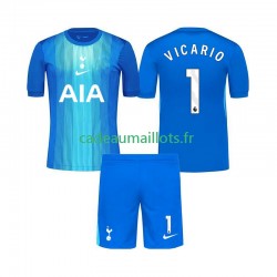 Tottenham Hotspur Maillot avec flocage Guglielmo Vicario 1 Gardien Extérieur 2025-2026 ,Tenue Enfant MC