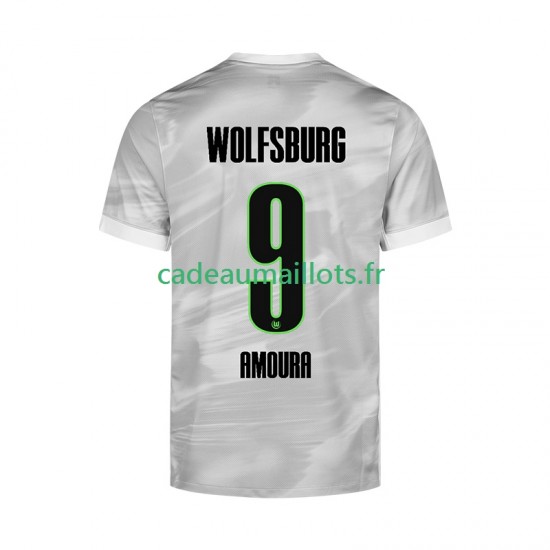 VfL Wolfsburg Maillot avec flocage Mohamed Amoura 9 Extérieur 2025-2026 ,Homme MC