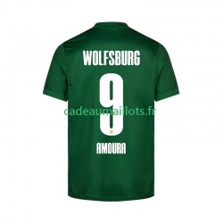 VfL Wolfsburg Maillot avec flocage Mohamed Amoura 9 Domicile 2025-2026 ,Homme MC