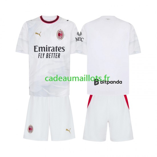 AC Milan Maillot avec flocage Extérieur 2026-2027 ,Tenue Enfant MC