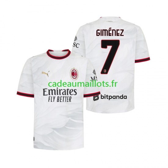 AC Milan Maillot avec flocage Gimenez 7 Extérieur 2026-2027 ,Homme MC