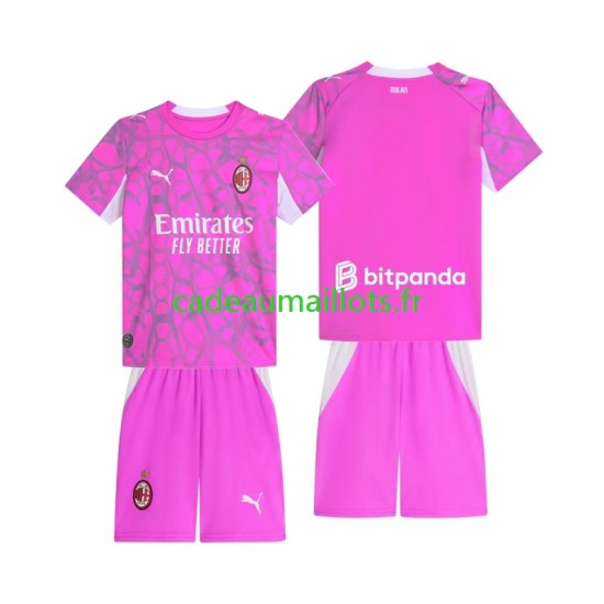 AC Milan Maillot avec flocage Gardien Extérieur 2026-2027 ,Tenue Enfant MC