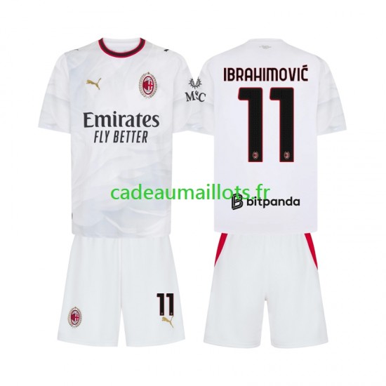 AC Milan Maillot avec flocage Ibrahimovic 11 Extérieur 2026-2027 ,Tenue Enfant MC AC Milan Maillot avec flocage Ibrahimovic 11 Extérieur 2026-2027 ,Tenue Enfant MC