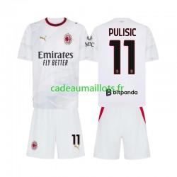AC Milan Maillot avec flocage Pulisic 11 Extérieur 2026-2027 ,Tenue Enfant MC