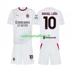 AC Milan Maillot avec flocage Rafael Leao 10 Extérieur 2026-2027 ,Tenue Enfant MC
