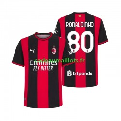 AC Milan Maillot avec flocage Ronaldinho 80 Domicile 2026-2027 ,Homme MC