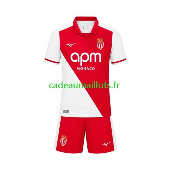 AS Monaco Maillot avec flocage Domicile 2026-2027 ,Tenue Enfant MC