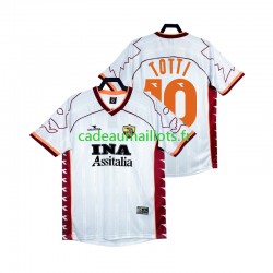 AS Rome Maillot avec flocage Totti 10 Rétro Extérieur 2002 2022 ,Homme MC