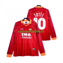 AS Rome Maillot avec flocage Totti 10 Rétro Domicile 2002 2022 ,Homme ML