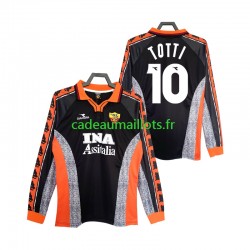 AS Rome Maillot avec flocage Totti 10 Rétro 3ème 1988 2002 ,Homme ML