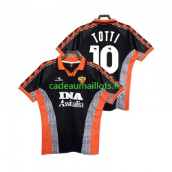 AS Rome Maillot avec flocage Totti 10 Rétro 3ème 1988 2002 ,Homme MC