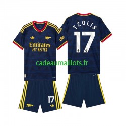 Arsenal Maillot avec flocage Christos Tzolis 17 Extérieur 2026-2027 ,Tenue Enfant MC