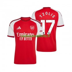 Arsenal Maillot avec flocage Christos Tzolis 17 Domicile 2026-2027 ,Homme MC Arsenal Maillot avec flocage Christos Tzolis 17 Domicile 2026-2027 ,Homme MC