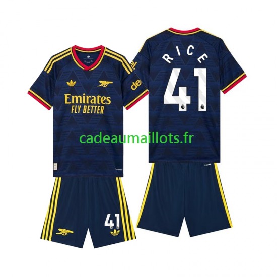 Arsenal Maillot avec flocage Declan Rice 41 Extérieur 2026-2027 ,Tenue Enfant MC