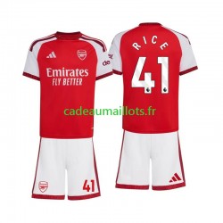 Arsenal Maillot avec flocage Declan Rice 41 Domicile 2026-2027 ,Tenue Enfant MC