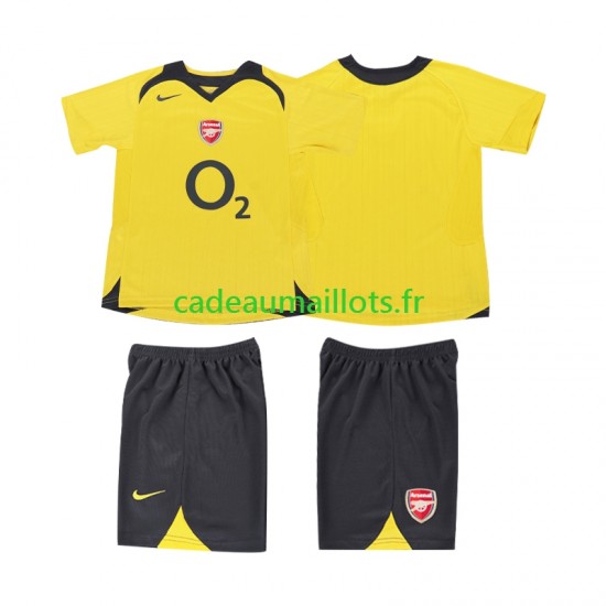 Arsenal Maillot avec flocage Rétro Extérieur 1998 2006 ,Tenue Enfant MC