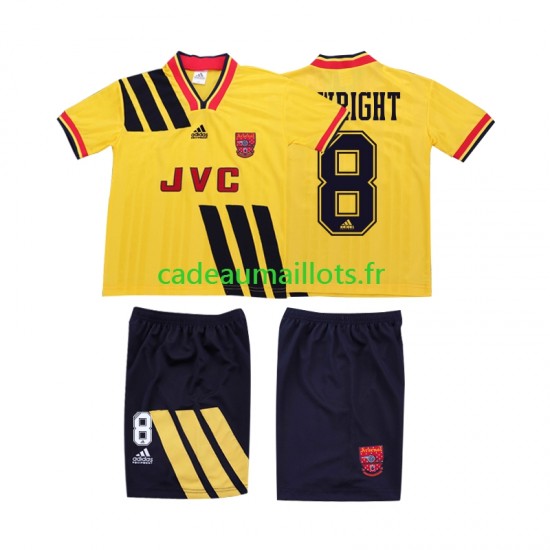 Arsenal Maillot avec flocage WRIGHT 8 Rétro Extérieur 1993 1994 ,Tenue Enfant MC
