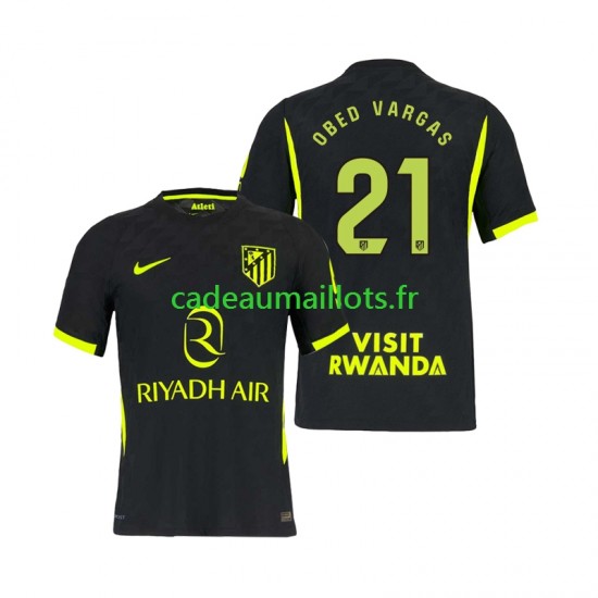 Atlético Madrid Maillot avec flocage Obed Vargas 21 Extérieur 2026-2027 ,Homme MC