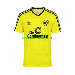 Borussia Dortmund Maillot avec flocage Rétro Domicile 1988 ,Homme MC