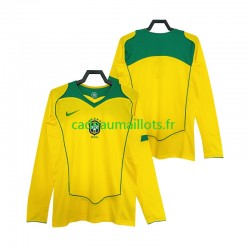 Brésil Maillot avec flocage Rétro Domicile 1999 ,Homme ML