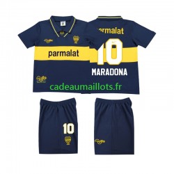 CA Boca Juniors Maillot avec flocage MARADONA 10 Rétro Domicile 1993 1995 ,Tenue Enfant MC